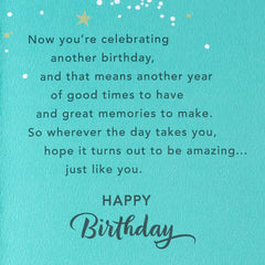 Hope Your Day Is Amazing Birthday Card for Son