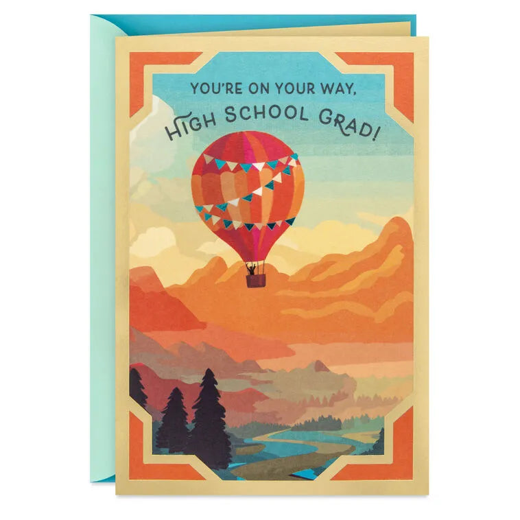 You're on Your Way High School Graduation Card