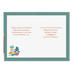 Comfort and Contentment New Home Congratulations Card