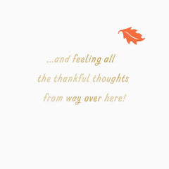 All the Thankful Thoughts Across the Miles Thanksgiving Card