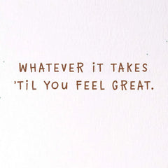 How to Feel Better Get Well Card