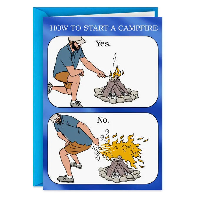 Get Fired Up Funny Father's Day Card