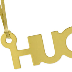 Gold "Hugs" Die-Cut Gift Trim