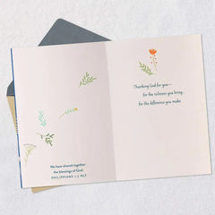 Thanking God for You Religious Friendship Card