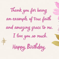 Your Love Is a Testament to God's Love Birthday Card for Mom