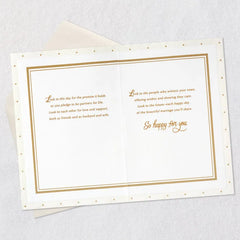 As You Pledge to Be Husband and Wife Wedding Card