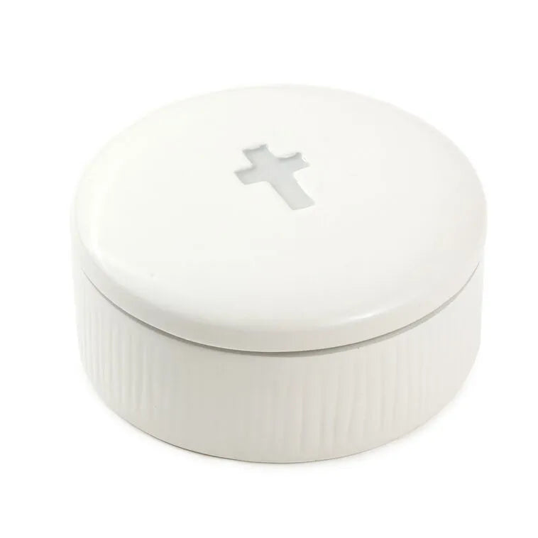 I Can Do All Things Lidded Trinket Dish With Metal Token