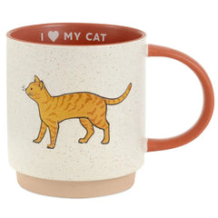 I Heart My Tabby Cat Mug, 16 oz.