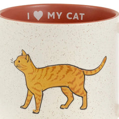 I Heart My Tabby Cat Mug, 16 oz.