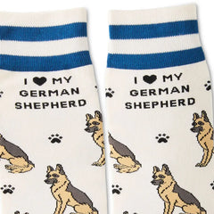 I Love My German Shepherd Crew Socks