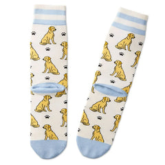 I Love My Yellow Lab Crew Socks