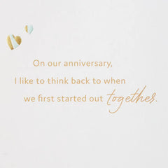 I Love You More With Every Year Anniversary Card