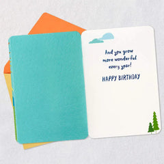 More Wonderful Every Year Birthday Card for Godson