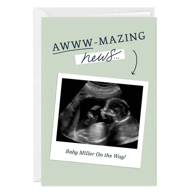 Aw-Mazing News Custom Congratulations Card