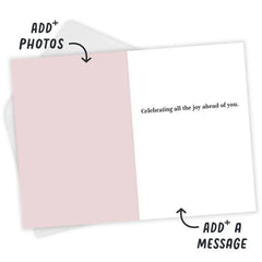 Instant Photo on Pink Happy Custom Card