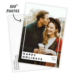 Instant Photo-Style Frame Flat Holiday Photo Card