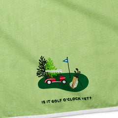 Golf O'Clock Tea Towel, 18x26