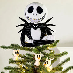 Disney Tim Burton's The Nightmare Before Christmas Plush Fabric Hallmark Tree Topper, 9.75"