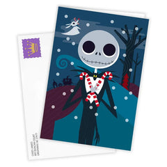 Disney Tim Burton's The Nightmare Before Christmas Frightfully Festive Jack Skellington Custom Christmas Card