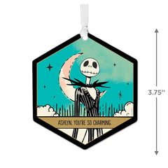 Disney Tim Burton's The Nightmare Before Christmas Metal Personalized Ornament, Custom Text