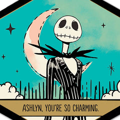 Disney Tim Burton's The Nightmare Before Christmas Metal Personalized Ornament, Custom Text