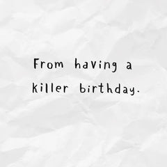 Friday the 13th Nothing Will Save You Funny Birthday Card