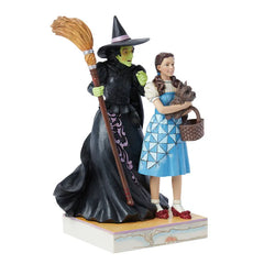 Jim Shore The Wizard of Oz Dorothy and the Wicked Witch Figurine, 8.5"