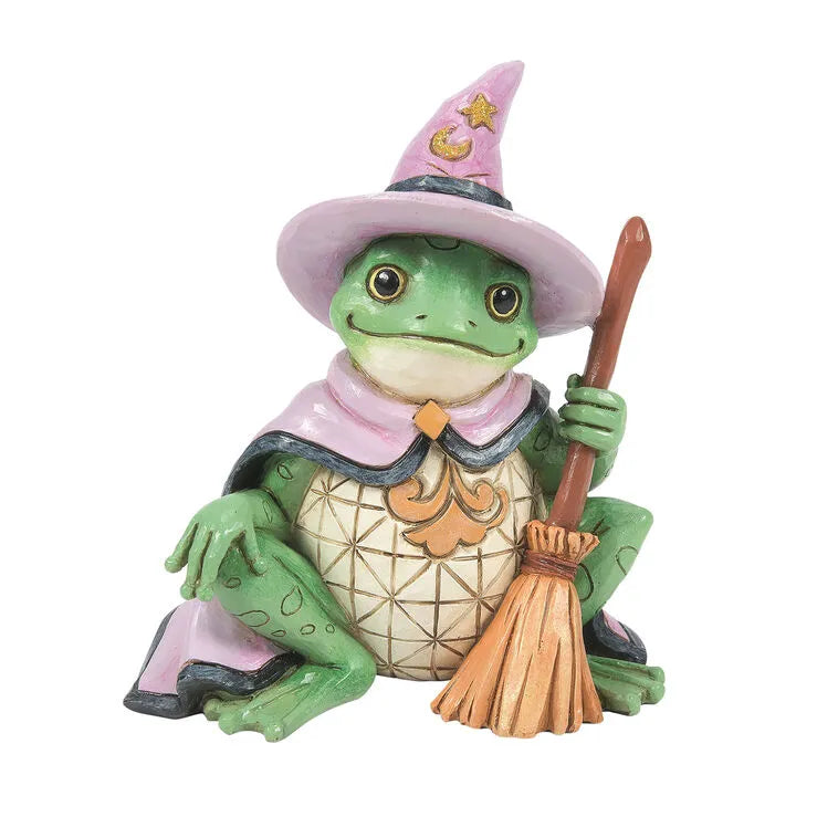 Jim Shore Heartwood Creek Frog Witch Mini Figurine, 3.4"