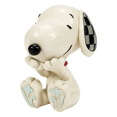 Jim Shore Peanuts Laughing Snoopy Mini Figurine, 2.7"