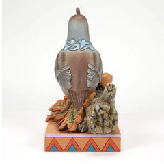 Jim Shore Quail on Autumn Leaves Figurine, 5.67" H