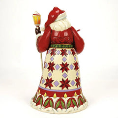 Jim Shore Heartwood Creek Santa Cardinal on Hand Figurine, 12.12"