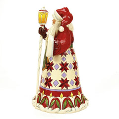 Jim Shore Heartwood Creek Santa Cardinal on Hand Figurine, 12.12"