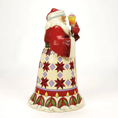 Jim Shore Heartwood Creek Santa Cardinal on Hand Figurine, 12.12"