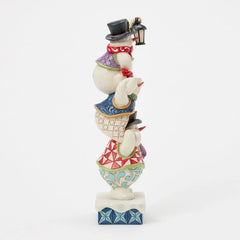 Jim Shore Heartwood Creek Stacked Snowmen Figurine, 11.5: