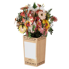 Jumbo Flower Bouquet in Vase 3D Pop-Up Blank Card