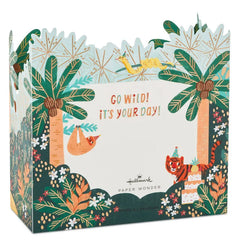 Go Wild Jungle Animals 3D Pop-Up Birthday Card for Kids