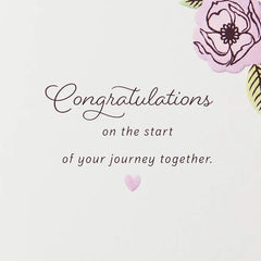 Life Is a Beautiful Adventure Wedding Card With Magnetic Photo Frame