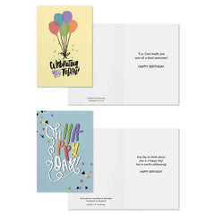 Celebrating You Today Assorted Religious Birthday Cards, Box of 12