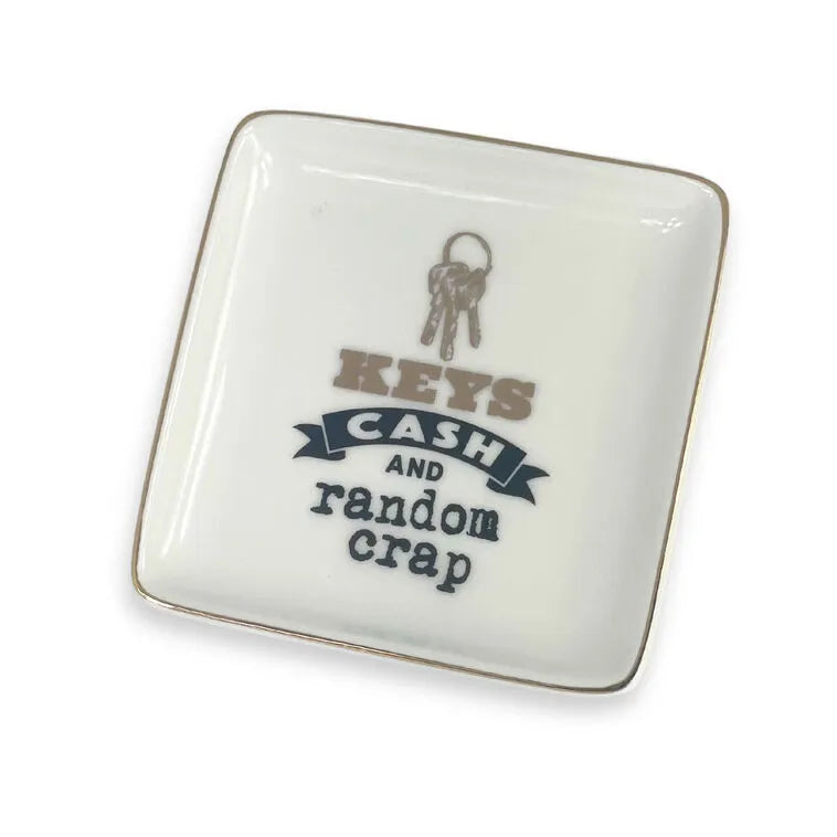 History & Heraldry Keys, Cash and Random Crap Trinket Dish, 3.5"