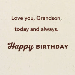 Love You Today and Always Birthday Card for Grandson