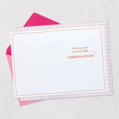 Little Ladybug New Baby Card for Girl