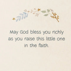 May God Bless You Religious Baptism Card for Godson