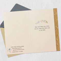 May God Bless You Religious Baptism Card for Godson