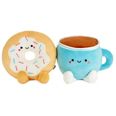 Large Better Together Donut and Coffee Magnetic Plush Pair, 12"