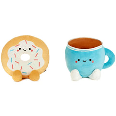 Large Better Together Donut and Coffee Magnetic Plush Pair, 12"