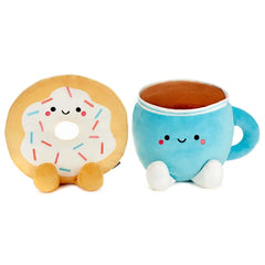 Large Better Together Donut and Coffee Magnetic Plush Pair, 12"