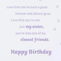 Love So Much About You Birthday Card for Sister