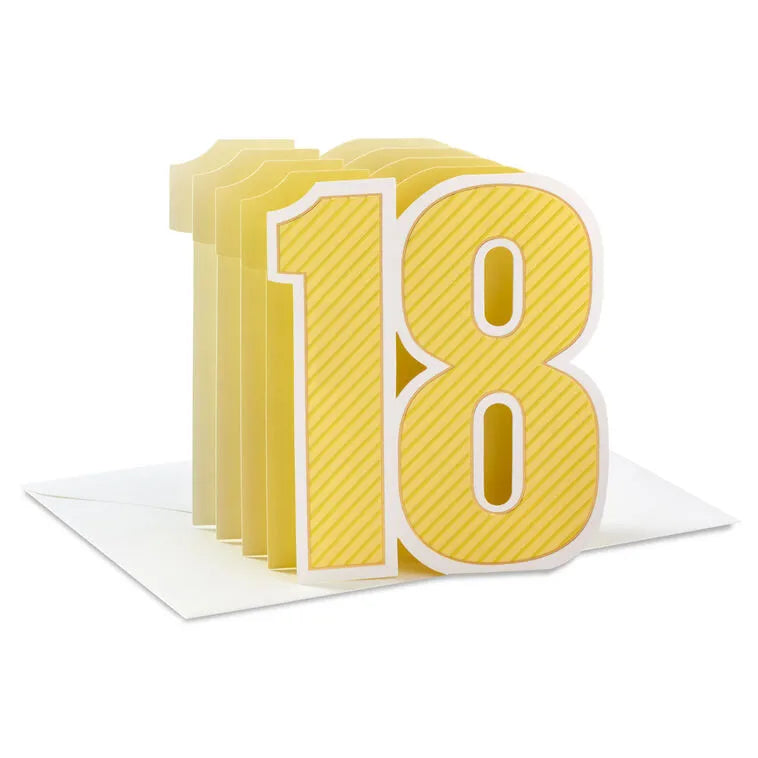 Welcome to Amazing 3D Pop-Up 18th Birthday Card