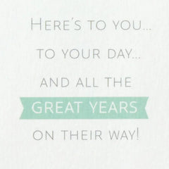 Here's to You 3D Pop-Up 40th Birthday Card
