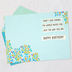 Just the Way You Are Birthday Card for Niece